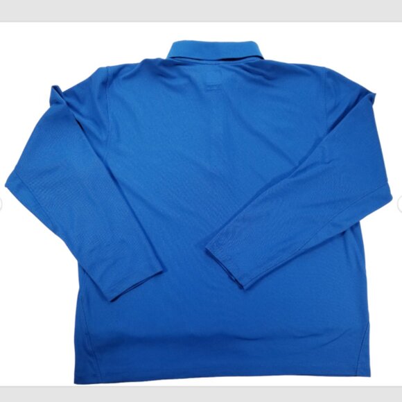 The North Face Mens Large 1/4 Zip Pullover Long Sleeve Collared Blue - Picture 9 of 9